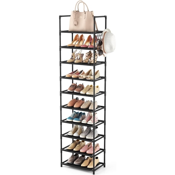 Organizador LANTEFUL para zapatos de 10 niveles, 20-25 pares, negro