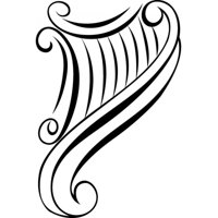 Rienda Libre Graphics - Decomural Harp Musical Instruments Ws-35798