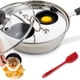 thumbnail image 1 of Sartén para escalfar huevos Eggssentials, antiadherente, acero inoxidable, 75 ml, 1 of 7