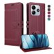 thumbnail image 1 of Premium Wallet Case for Xiaomi Redmi Note 14 4G with Card Slots & Kickstand, Flip Cover Red, 1 of 6