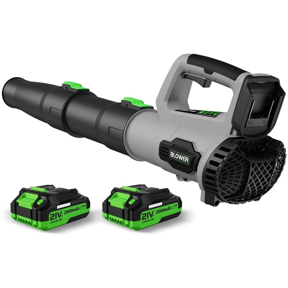 Soplador de hojas inalámbrico LEAPUL de 21V con 2 baterías