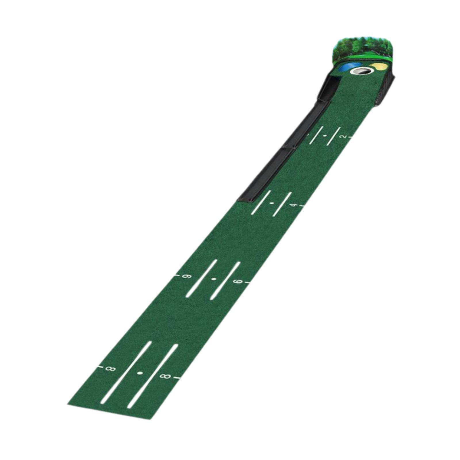 Magideal - Alfombrilla De Golf Para Mejorar La Precisión Del Putting Alfombrilla De Práctica De Golf Portátil Entrenador De Putting De Golf Alfombrillas De Golf