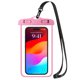 thumbnail image 1 of Funda Impermeable Para Telefono Sumergible En Agua Rosa, 1 of 5