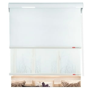 Cortina Roller Blackout Doble Visillo Cenefa Beiti 200X200