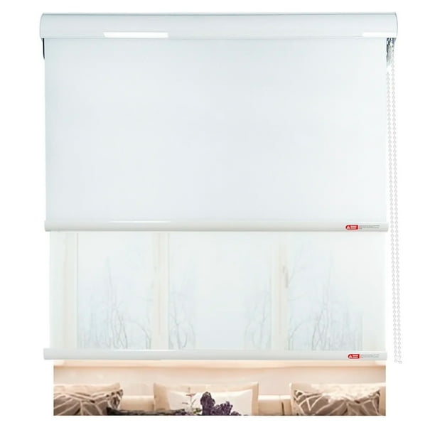 Cortina Roller Blackout Doble Visillo Cenefa Beiti 200x200