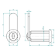 thumbnail image 4 of Cerradura para Muebles Odis Puerta 2102-1632, 4 of 8