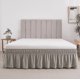 thumbnail image 2 of suxuMhao Falda de Cama Elástica Envolvente con Volantes Tamaño Twin, Gris Claro - Colchón de 39x75 Pulgadas Compatible con Caída de 15 Pulgadas, Falda de Ropa de Cama de 1 Pieza para Decoración de, 2 of 3