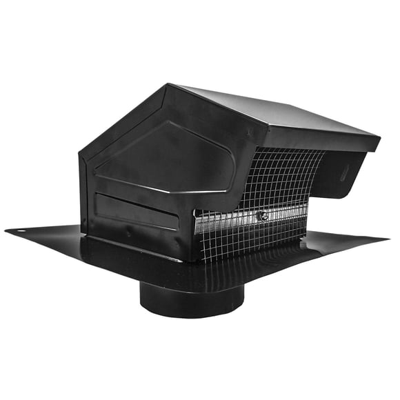 Tapa de Ventilación para Techo de Acero Galvanizado con Amortiguador y Malla - Builder's Best