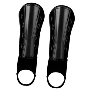 Ioensy - 1 Par De Espinilleras De Fútbol Para Adultos Y Jóvenes, Correas Ajustables, Espinilleras Duraderas Para Niños, Color Negro