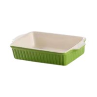Bothyi - Plato De Cerámica Para Hornear, Bandeja Grande Para Lasaña, Profunda, Para Horno, Para Picnic, Pastel, Camping, Rectangular