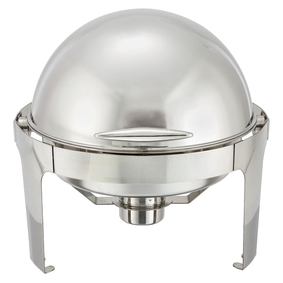 Calentador Winco de 6 qt (5,7 L) de acero inoxidable con tapa enrollable – 8 kg