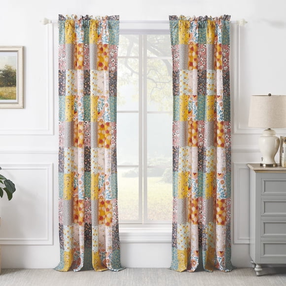 Paneles de cortina Greenland Home Carlie semitransparentes, juego de 2