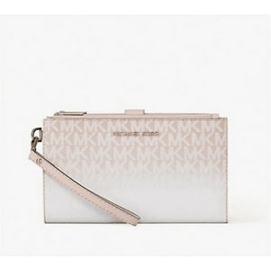 Cartera Michael Kors Jet Set Travel Doble Cierre Powder Blush Ombré