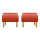 thumbnail image 1 of Set Pouf Wood 1c Felpa 01 Naranjo, 1 of 5