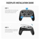 thumbnail image 3 of Carcasa de reemplazo compatible con el controlador Pro de Nintendo Switch de 2ª generación - Cubierta transparente con teclas, 3 of 10