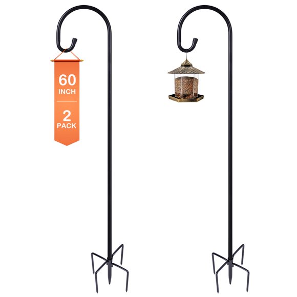 Ganchos de Pastor Ottsuls 152 cm Pack de 2 Negro Metálico