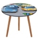 thumbnail image 1 of Tayo, el pequeño autobús-theme Fitted Round Tablecloths Elastic Edged Table Covers Waterproof Table Cloth for Kitchen Holiday Party Tables Decor 150cm, 1 of 6
