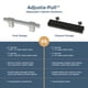 thumbnail image 5 of Franklin Brass Adjusta-Pull Paquete de 5 manijas ajustables para gabinetes 35-102 mm, 5 of 9