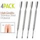thumbnail image 5 of Juego de 4 piezas de acero inoxidable de doble cara Krisp Beauty Cuticle Pusher, 5 of 6