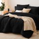 thumbnail image 1 of Juego de Edredón CozyLux Twin XL 5 Piezas Microfibra Negro, 1 of 9