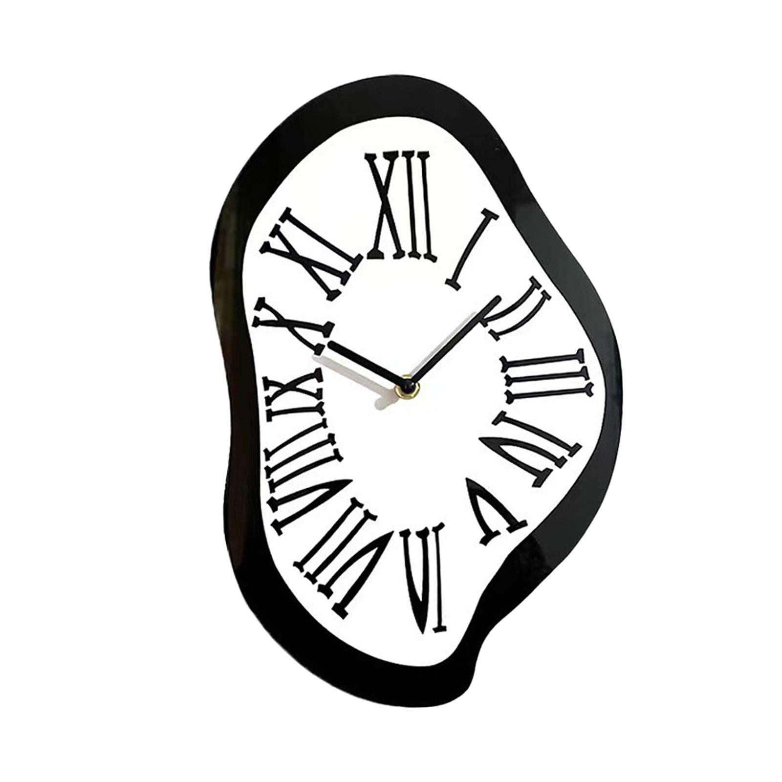 Bothyi - Reloj De Pared De Fusión Reloj Distorsionado Creativo Nórdico Para Regalo Sala De Estar Hogar S