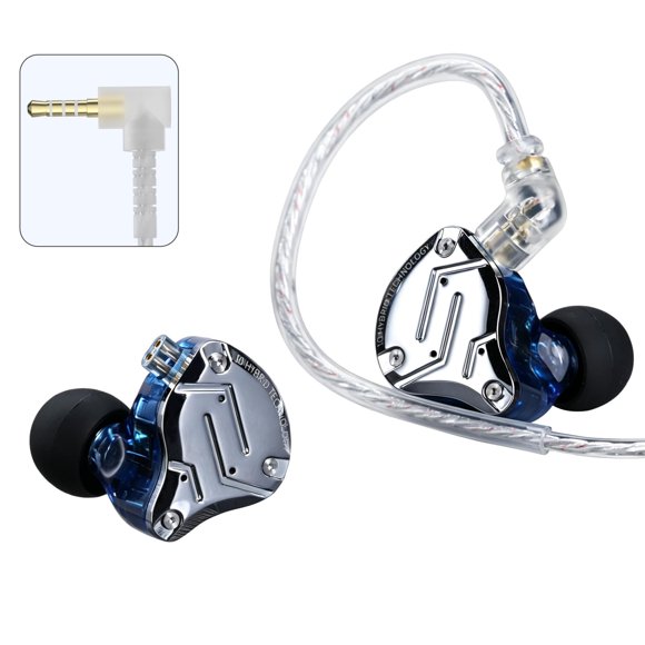 Audífonos erjigo KZ ZS10 Pro 5 controladores azul con cable