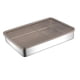 thumbnail image 3 of Contenedor De Almacenamiento De Alimentos De Acero Inoxidable Caja De Pan Para Picnic, Oficina, Viaje 27 Cm X 20,3 Cm X 4,6 Cm, 3 of 3