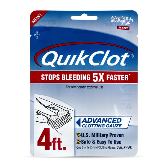 Kits Médicos Quikclot De Gauze Adventure 3 Cm X 48 Cm