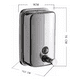 thumbnail image 2 of Dispensador Jabón Muro Acero Inoxidable 500ml Plateado Taumm, 2 of 3