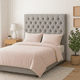 thumbnail image 3 of Cama 2 Plazas Modelo Capitoné  Gris Claro Perla, 3 of 8