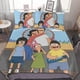thumbnail image 1 of Juego de ropa de cama de 3 piezas de la familia Belcher de Bob Burgers, edredón decorativo con una funda nórdica y dos almohadas., 1 of 3