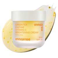 Innisfree - Crema Hidratante Sin Vitamina C, Enzima De Té Verde, Iluminadora