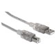 thumbnail image 2 of Cable USB MANHATTAN A macho/B macho de 3 m, alta velocidad, 2 of 7
