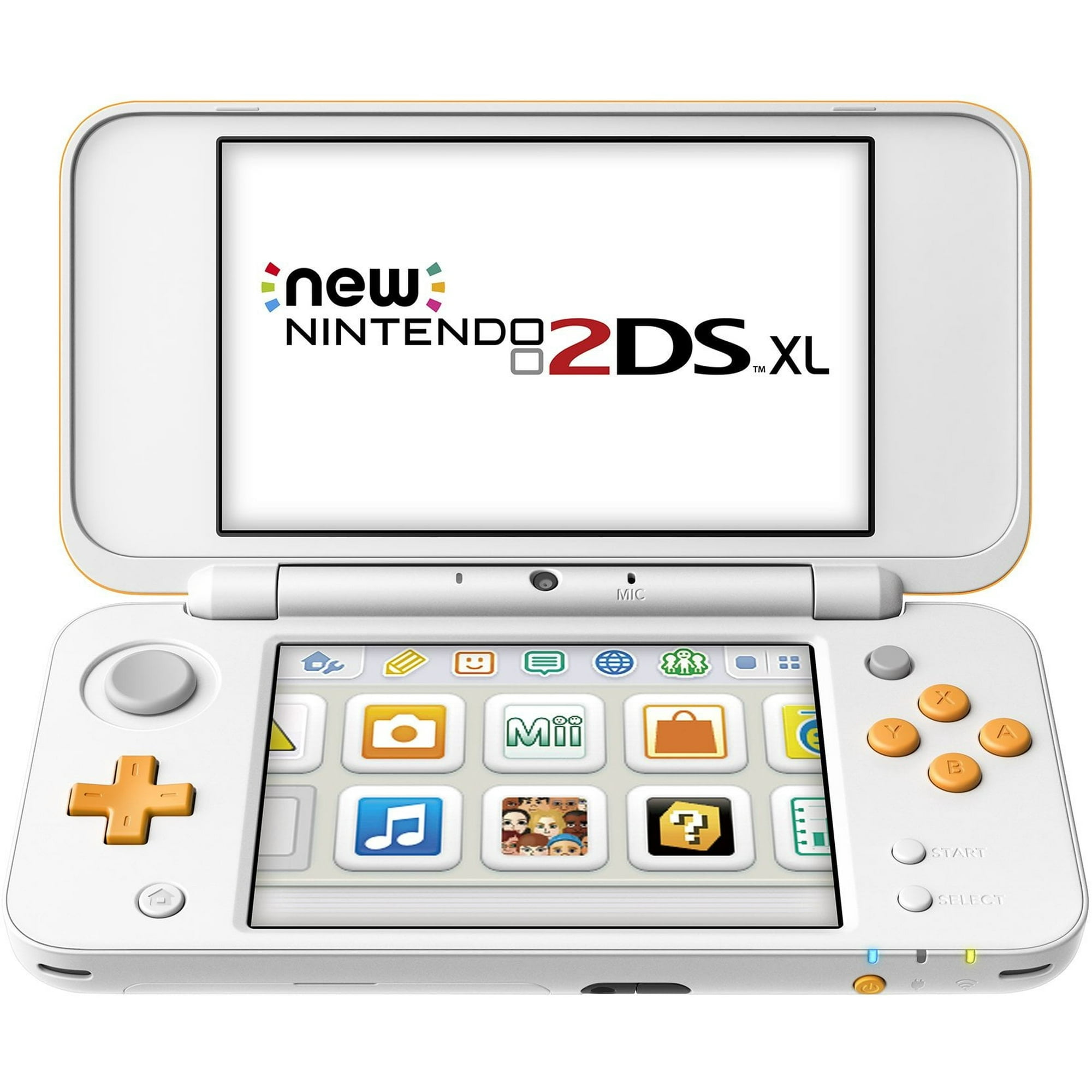 Nueva Consola de Juegos Portátil Nintendo 2DS XL, Blanca y Naranja