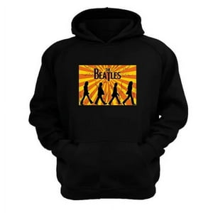 Genérico - Polerón Canguro The Beatles Negro Talla Xs Unisex
