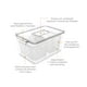 thumbnail image 2 of Organizador de Refrigerador Dry 3,2 L con 2 Cestas  blanco, 2 of 10