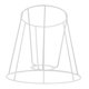 thumbnail image 5 of Soporte De La Cubierta De La Lámpara Del Marco De La Pantalla De La Lámpara Para La Campana De La Sala De Estar Del Hogar De La Casa De Té 12cmx17cmx16cm, 5 of 5