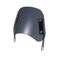 Magideal - Parabrisas De Motocicleta Con Soporte De Montaje, Reemplazo Fácil De Instalar, Accesorios Retro Resistentes, Deflector De Viento De Parabrisas Delante Gris