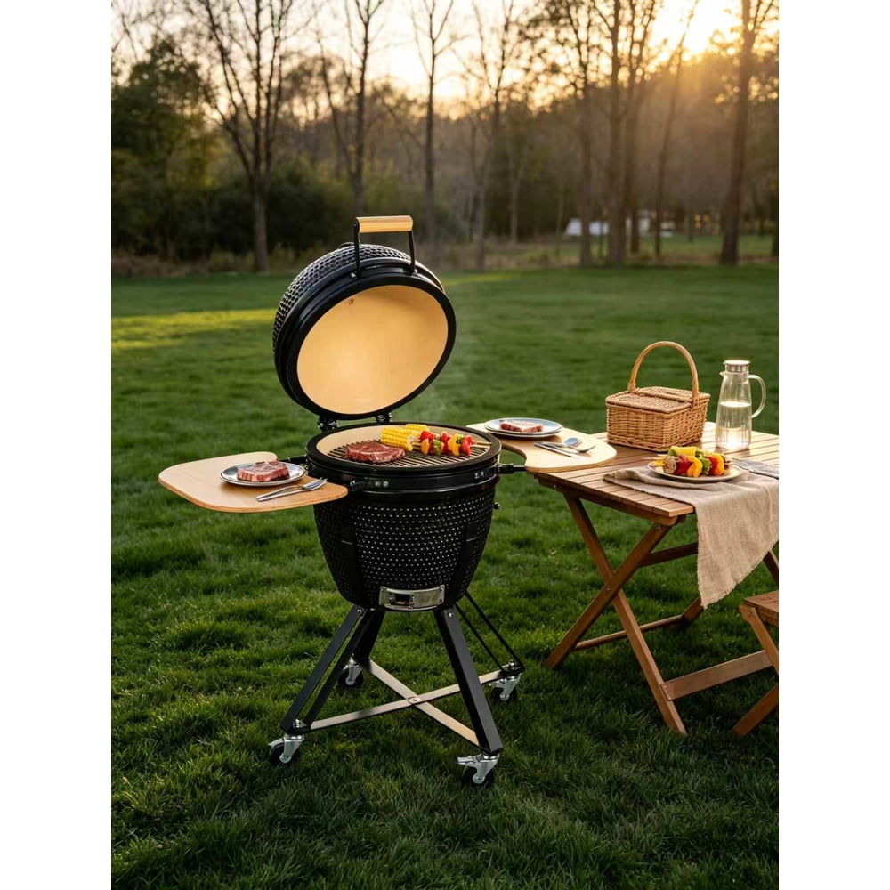 Expert Grill FT21 Kamado 3 en 1 Negro, foto 15