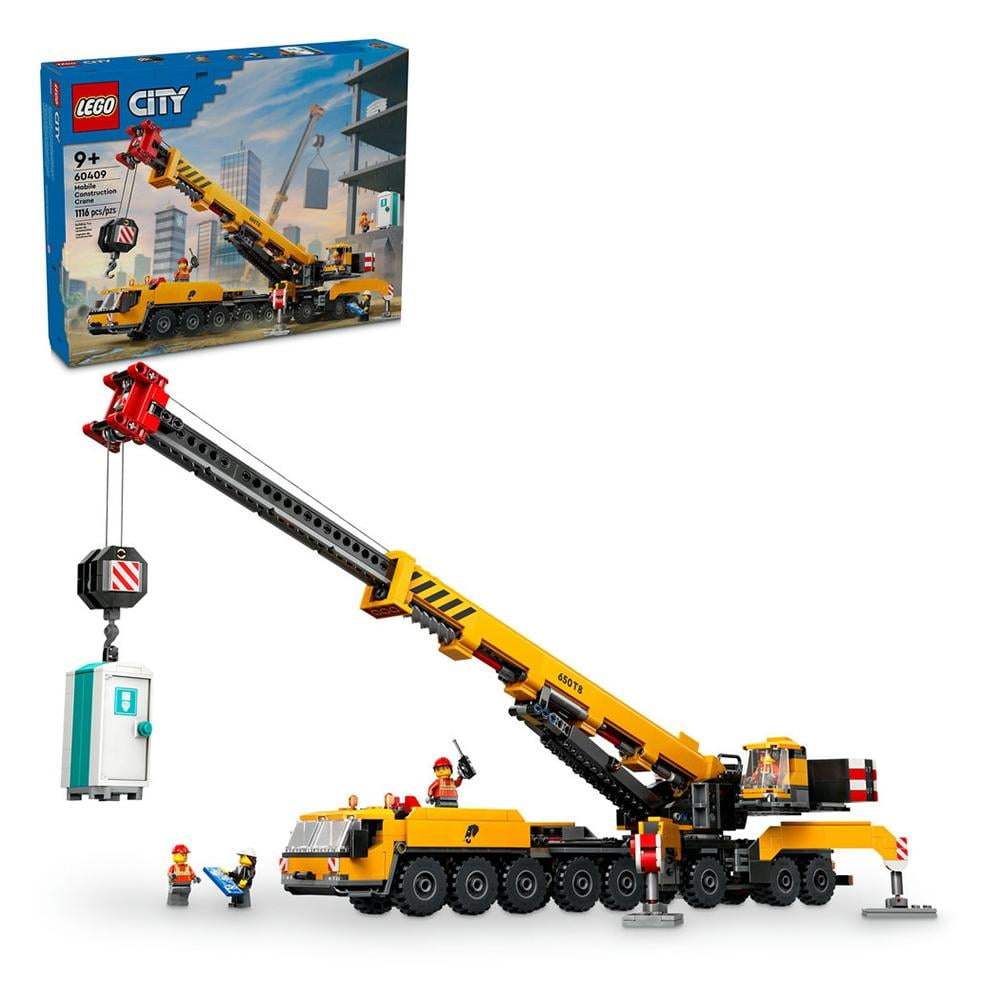 Set Lego City Grúa De Obra Móvil Amarilla 60409