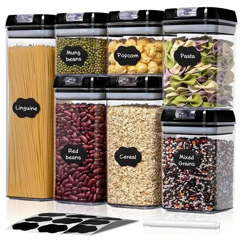 Genérico - Set 7 Contenedores Hermeticos Alimentos Cocina Despensa