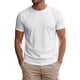 thumbnail image 1 of INSPIRE CHIC Camiseta de Hombre de Cuello Redondo de Manga Corta Casual Ligera XL Blanca, 1 of 6