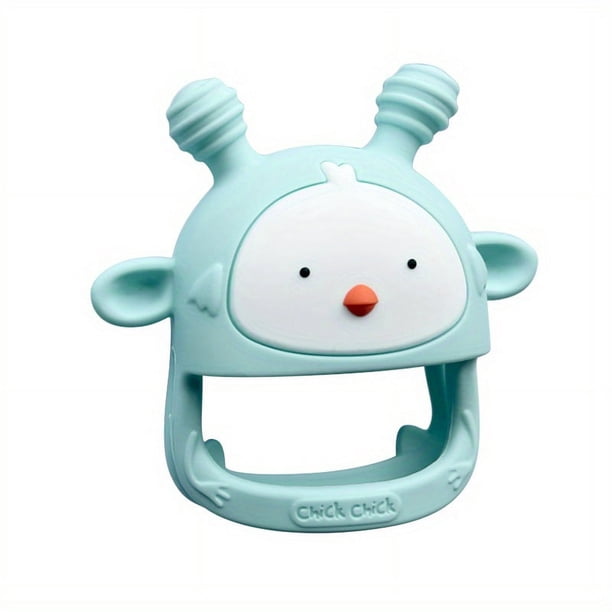 Silicone Baby Teething Toy Never Drop Infants Toys Baby Teether Infant Rattling Teether Soothing Pacifier Teething Toys For Babies 6-12 Months BPA Free (1/2 Pack)