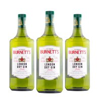 Burnetts - Pack X3 Gin Burnett´S London Dry 1000 Ml