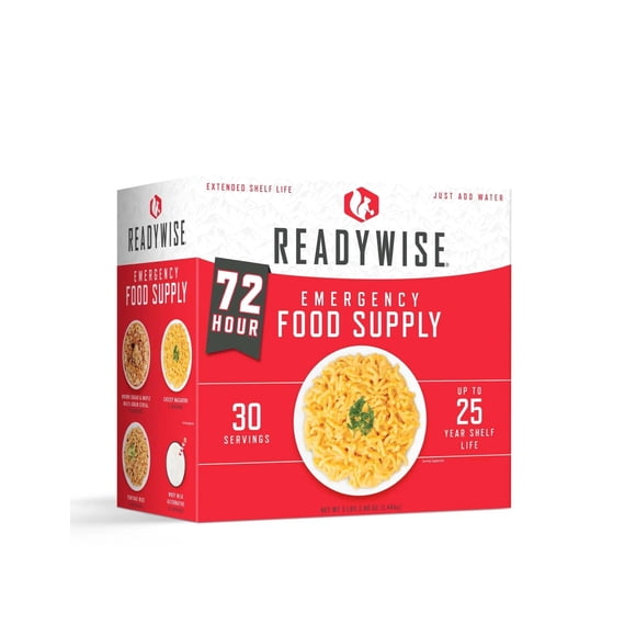Suministro de alimentos de emergencia ReadyWise, 72 horas, 30 porciones más