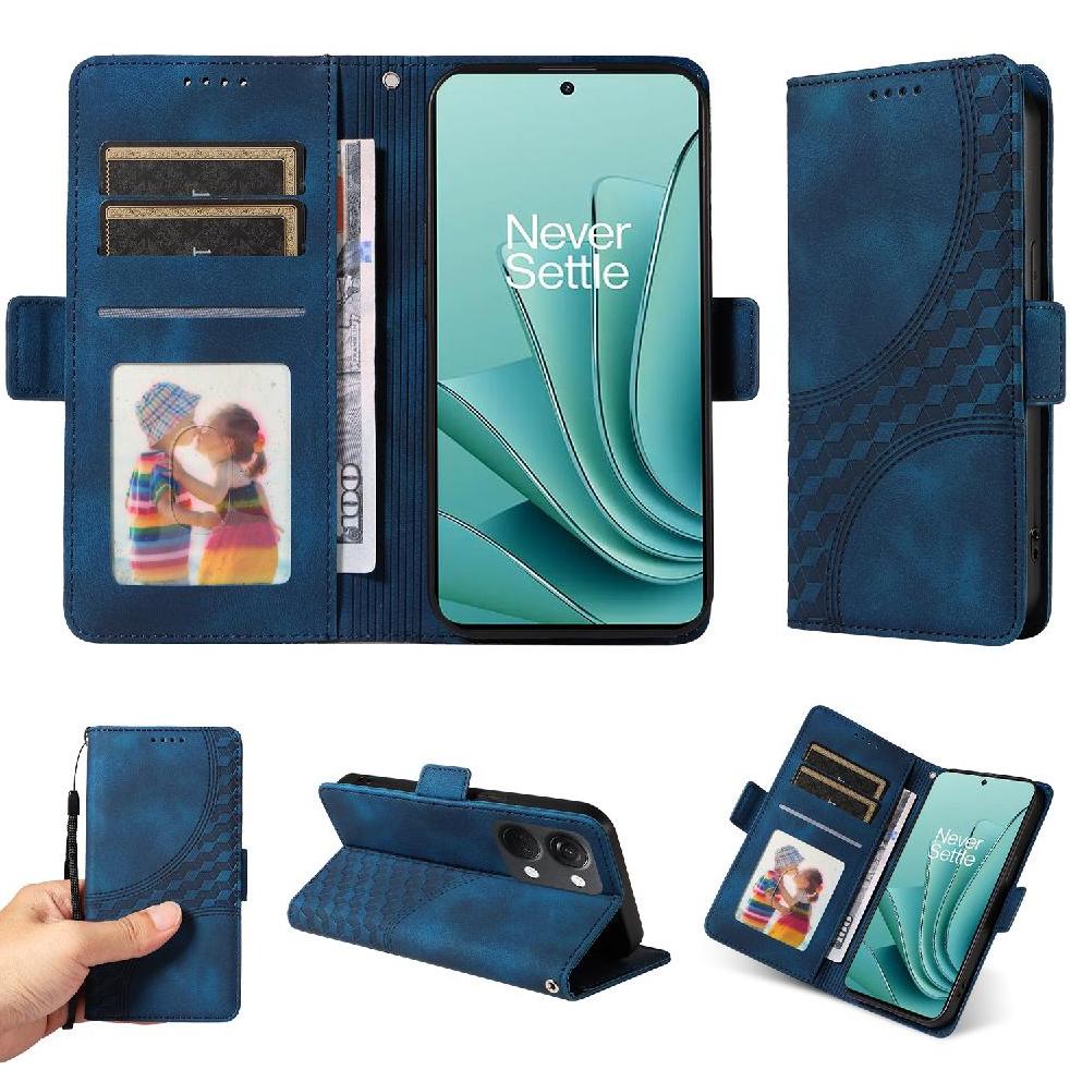 Carcasa Foxdock Oneplus Nord 3 De Cuero Pu, Diseño Acolchado Clásico, Protección Contra Caídas Y Rayones