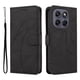 thumbnail image 2 of Funda tipo cartera con tapa para Motorola MOTO G77 5G con tarjetero, soporte y cubierta magnética Negro, 2 of 4