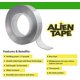 thumbnail image 5 of Cinta adhesiva de doble cara ALIEN TAPE 6 m transparente 4 unidades – Alta resistencia, 5 of 7