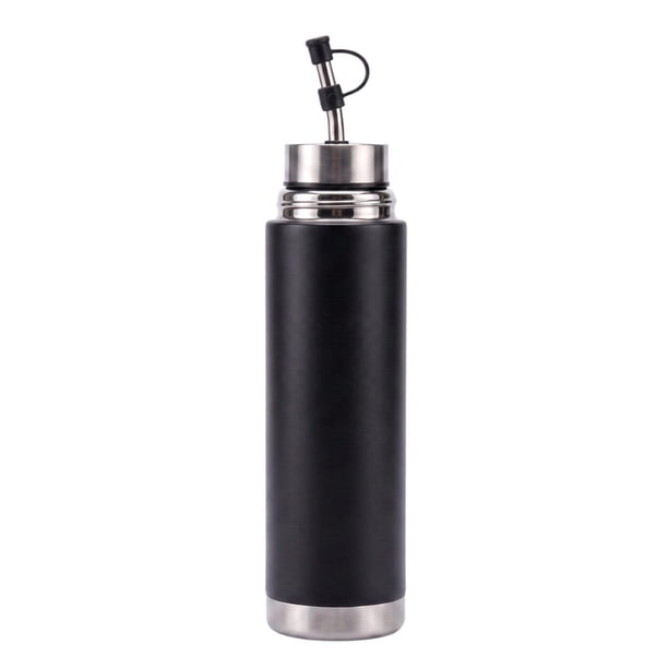 Mate Listo 750 Ml Acero Inoxidable Con Bombilla Autocebante negro