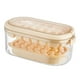thumbnail image 1 of Tipo De Prensa Bandeja De Cubitos De Hielo Reutilizable Ahorre Espacio Para Bebidas Congelador Enfriamiento Beige Fondo Duro, 1 of 3